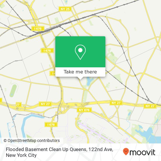 Flooded Basement Clean Up Queens, 122nd Ave map