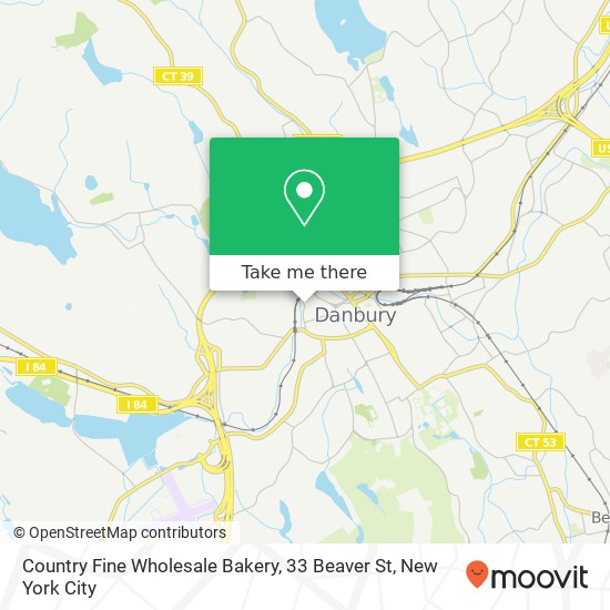 Country Fine Wholesale Bakery, 33 Beaver St map