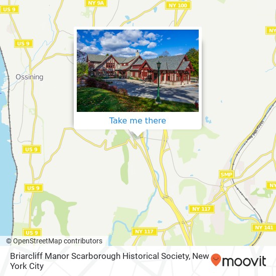 Briarcliff Manor Scarborough Historical Society map