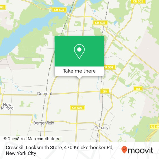Cresskill Locksmith Store, 470 Knickerbocker Rd map
