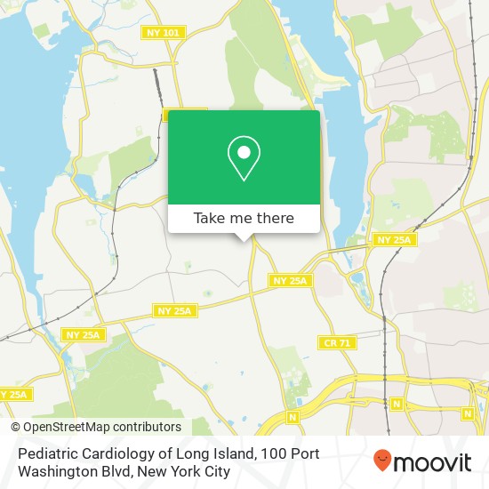 Mapa de Pediatric Cardiology of Long Island, 100 Port Washington Blvd