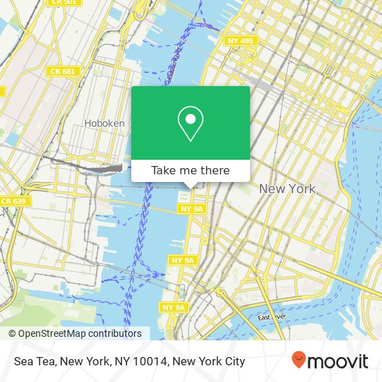 Mapa de Sea Tea, New York, NY 10014