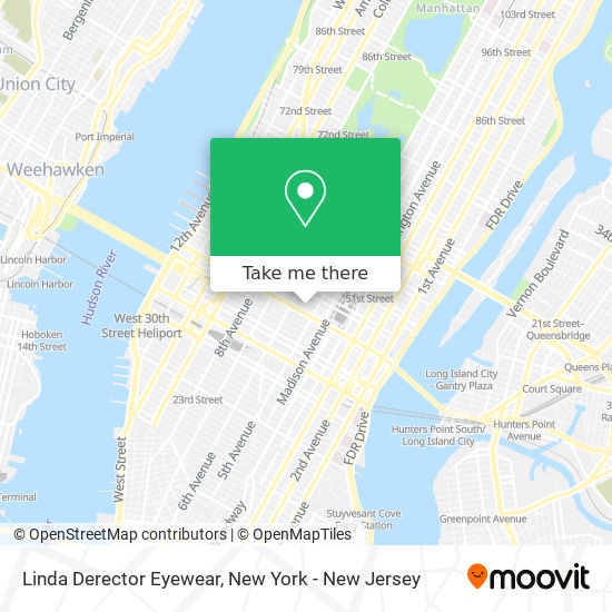 Linda Derector Eyewear map