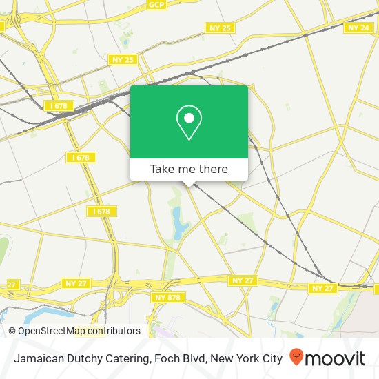 Jamaican Dutchy Catering, Foch Blvd map