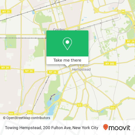 Mapa de Towing Hempstead, 200 Fulton Ave