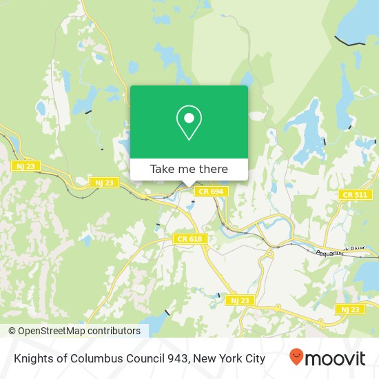 Knights of Columbus Council 943 map