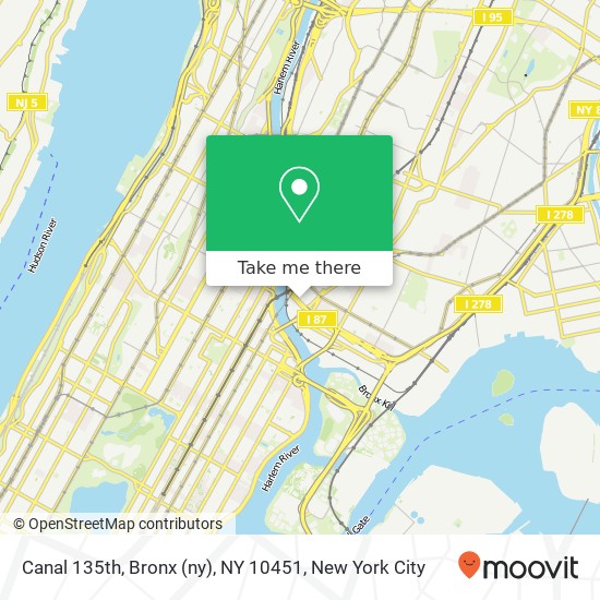 Canal 135th, Bronx (ny), NY 10451 map