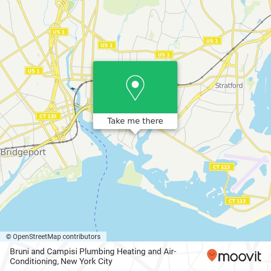 Bruni and Campisi Plumbing Heating and Air-Conditioning map