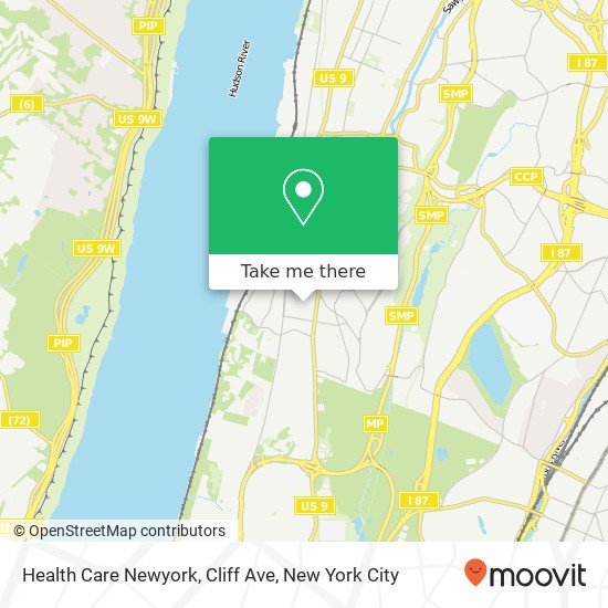 Mapa de Health Care Newyork, Cliff Ave