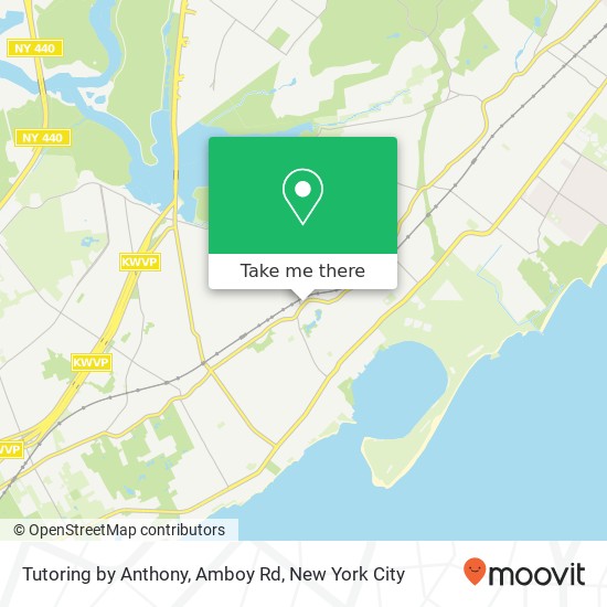 Tutoring by Anthony, Amboy Rd map