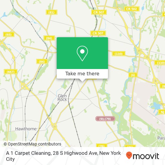 Mapa de A 1 Carpet Cleaning, 28 S Highwood Ave
