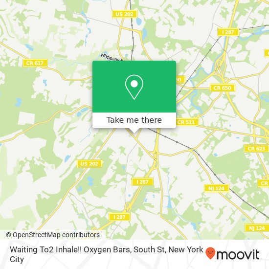 Mapa de Waiting To2 Inhale!! Oxygen Bars, South St