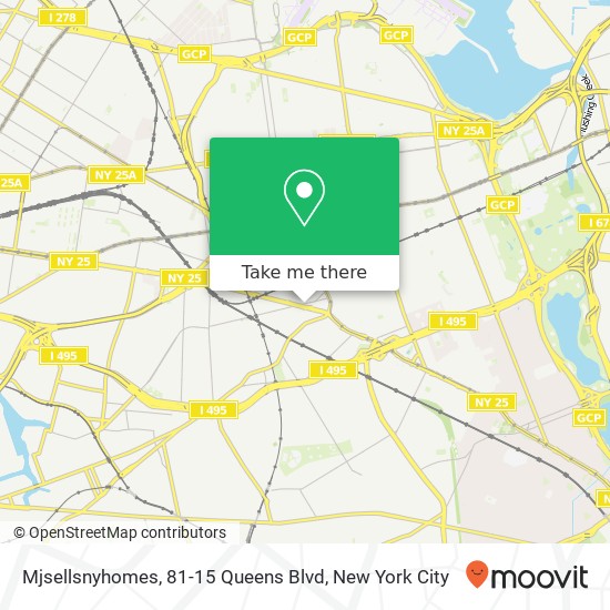 Mapa de Mjsellsnyhomes, 81-15 Queens Blvd