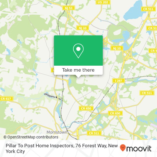 Mapa de Pillar To Post Home Inspectors, 76 Forest Way