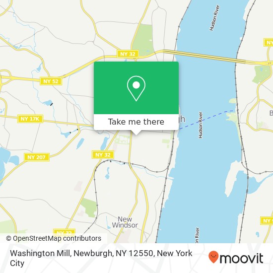 Washington Mill, Newburgh, NY 12550 map