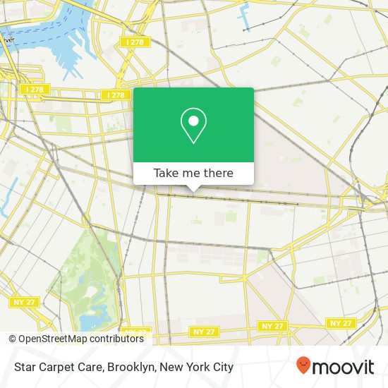 Mapa de Star Carpet Care, Brooklyn