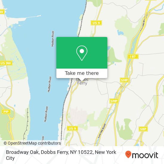 Mapa de Broadway Oak, Dobbs Ferry, NY 10522