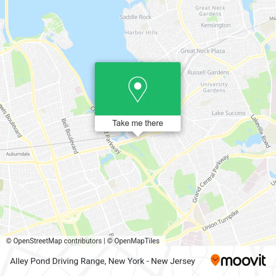 Alley Pond Driving Range map