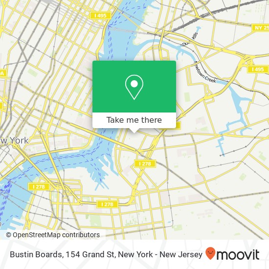 Mapa de Bustin Boards, 154 Grand St