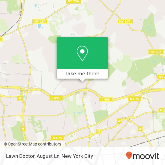 Mapa de Lawn Doctor, August Ln