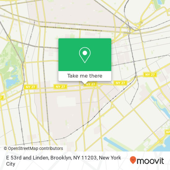 E 53rd and Linden, Brooklyn, NY 11203 map