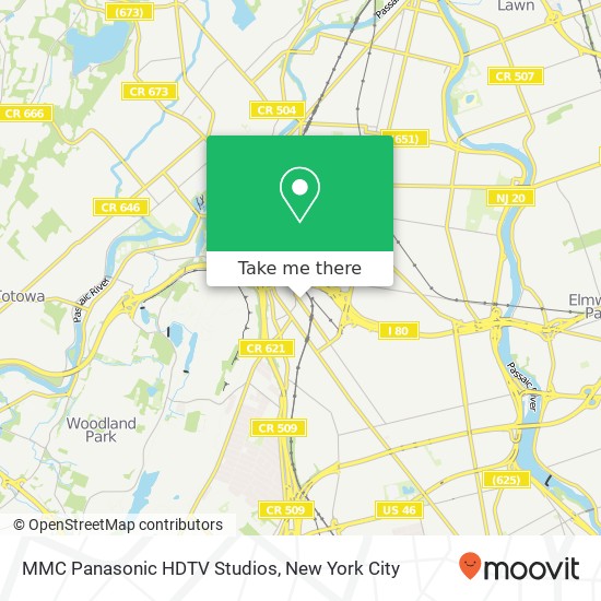 MMC Panasonic HDTV Studios map