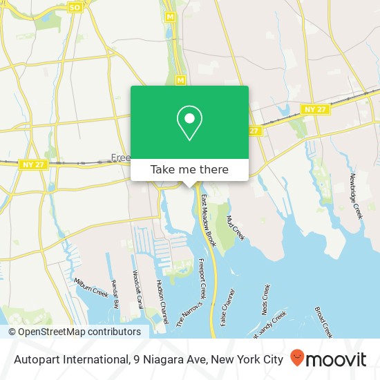 Mapa de Autopart International, 9 Niagara Ave