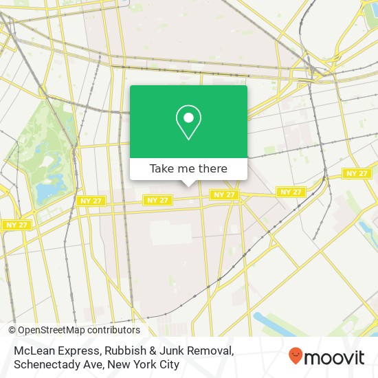 Mapa de McLean Express, Rubbish & Junk Removal, Schenectady Ave