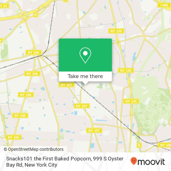 Snacks101 the First Baked Popcorn, 999 S Oyster Bay Rd map