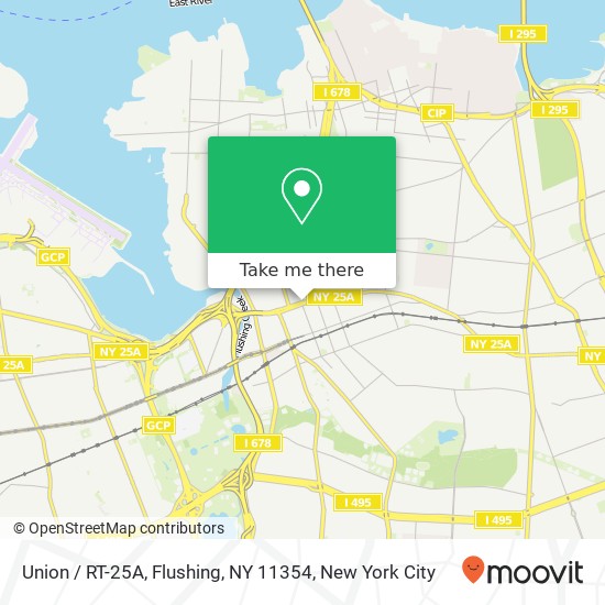 Union / RT-25A, Flushing, NY 11354 map