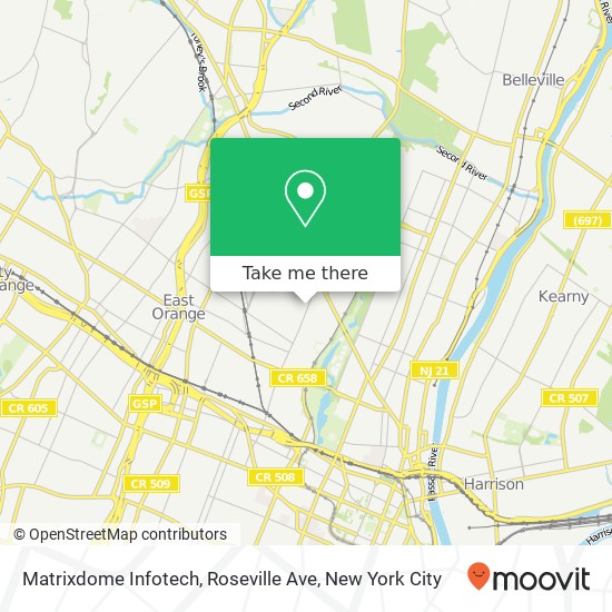 Mapa de Matrixdome Infotech, Roseville Ave