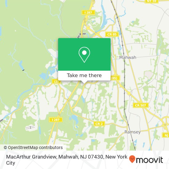 MacArthur Grandview, Mahwah, NJ 07430 map