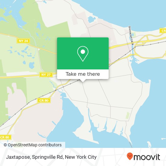 Mapa de Jaxtapose, Springville Rd