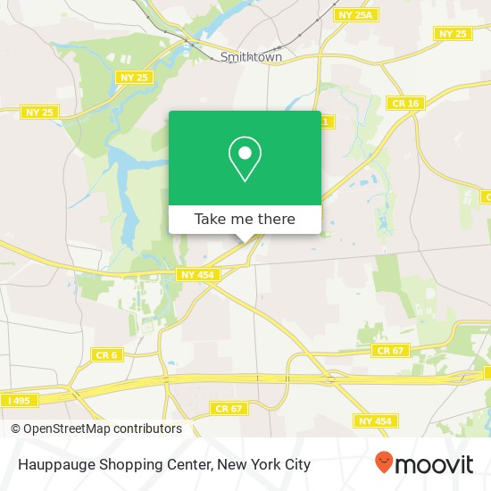 Mapa de Hauppauge Shopping Center