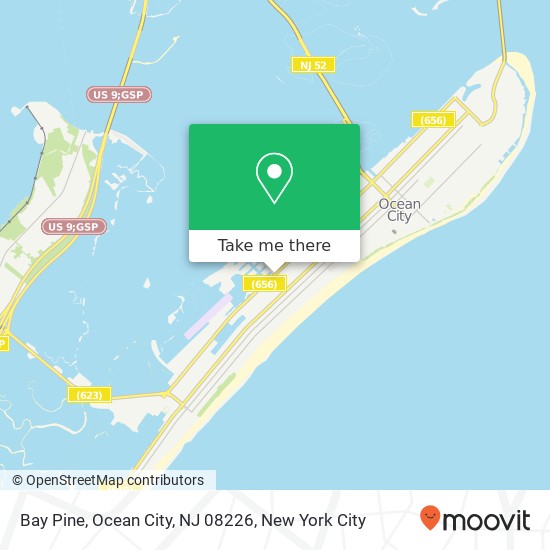 Mapa de Bay Pine, Ocean City, NJ 08226