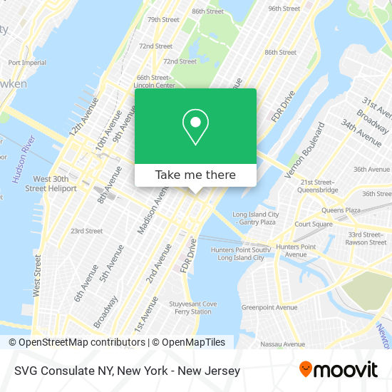 Mapa de SVG Consulate NY