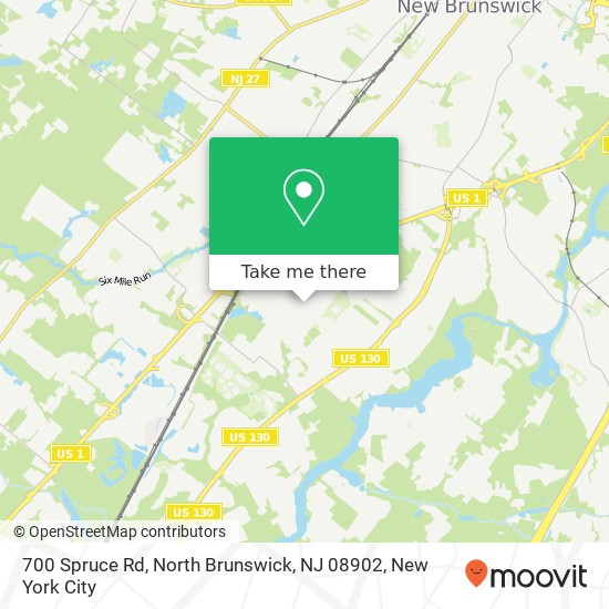 Mapa de 700 Spruce Rd, North Brunswick, NJ 08902