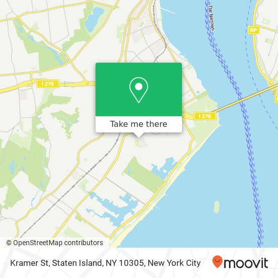 Mapa de Kramer St, Staten Island, NY 10305