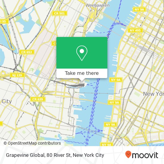 Mapa de Grapevine Global, 80 River St