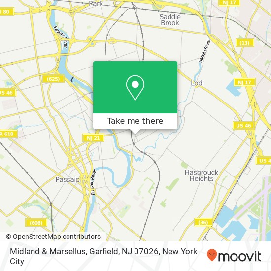 Midland & Marsellus, Garfield, NJ 07026 map
