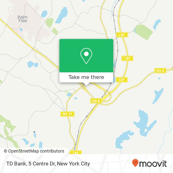 TD Bank, 5 Centre Dr map