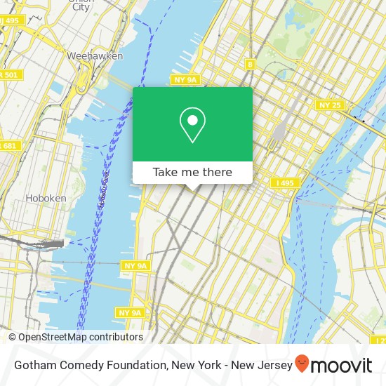 Gotham Comedy Foundation map