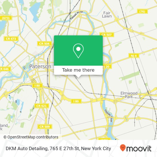 Mapa de DKM Auto Detailing, 765 E 27th St