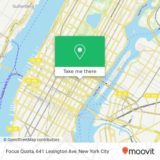 Mapa de Focus Quota, 641 Lexington Ave