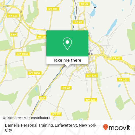 Mapa de Damelis Personal Training, Lafayette St