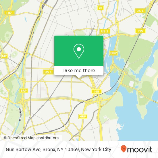 Gun Bartow Ave, Bronx, NY 10469 map