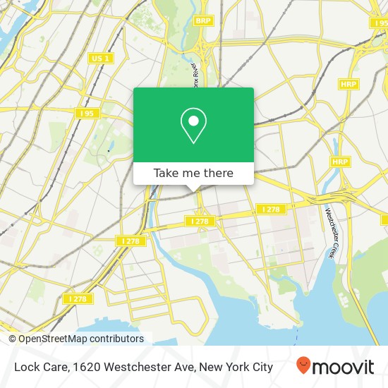 Mapa de Lock Care, 1620 Westchester Ave