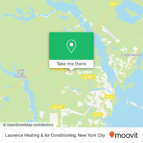 Laurence Heating & Air Conditioning map