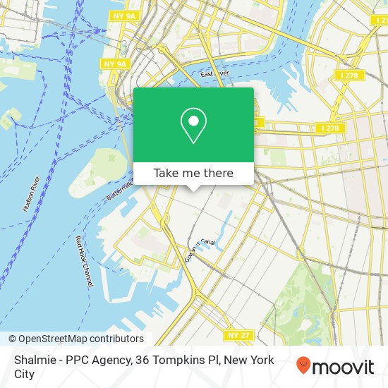 Shalmie - PPC Agency, 36 Tompkins Pl map