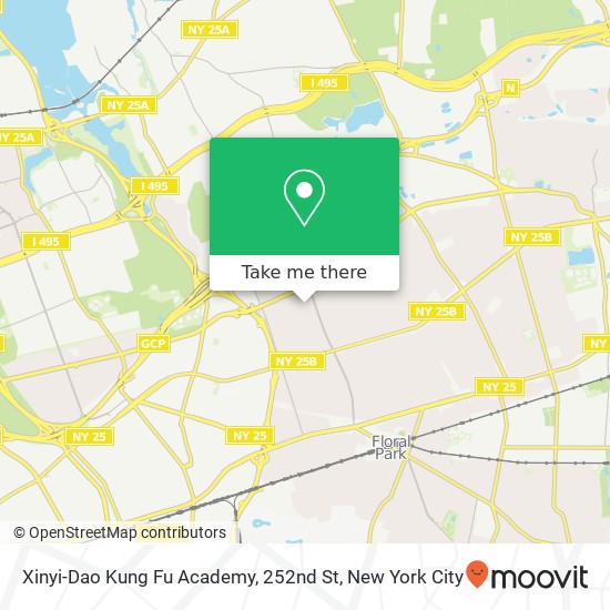 Xinyi-Dao Kung Fu Academy, 252nd St map